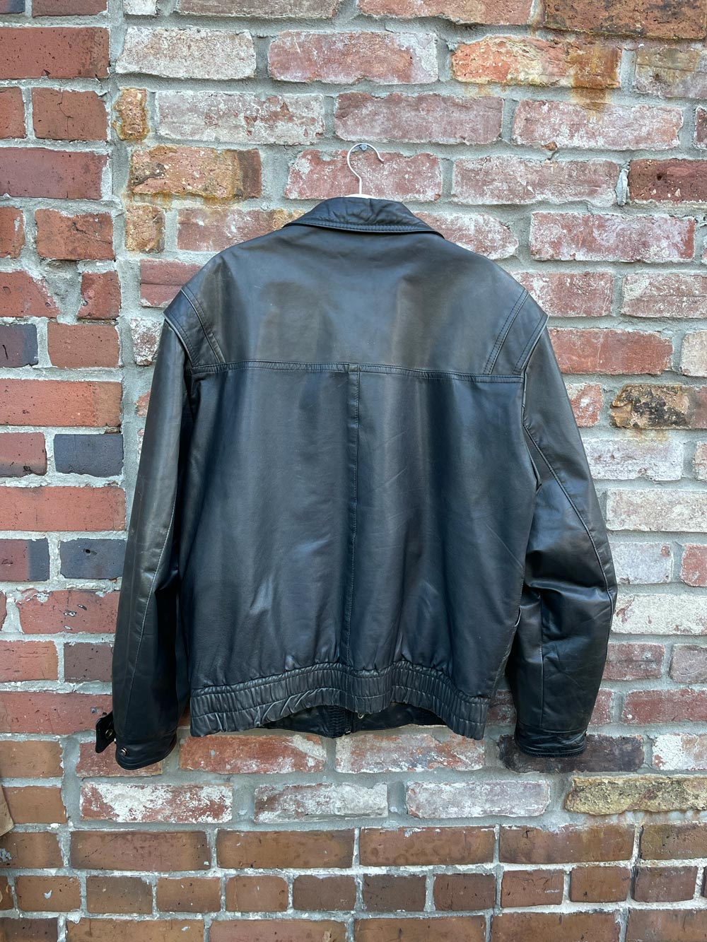 vintage boulevard club leather bomber jacket