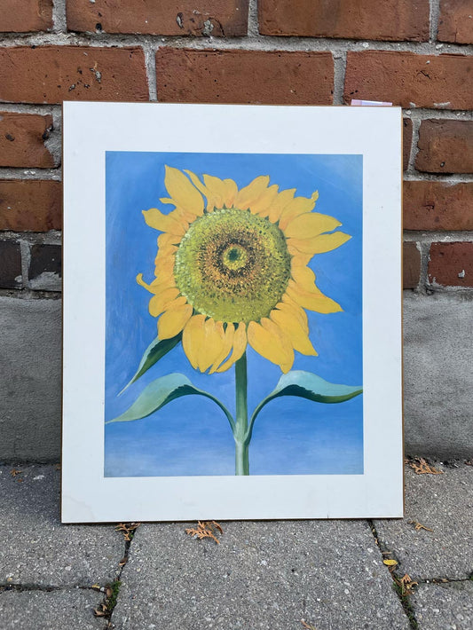 vintage georgia o'keeffe 1935 sunflower new mexico print