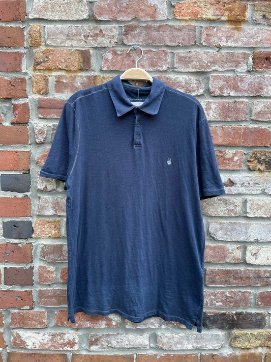 john varvatos embroidered peace hand polo