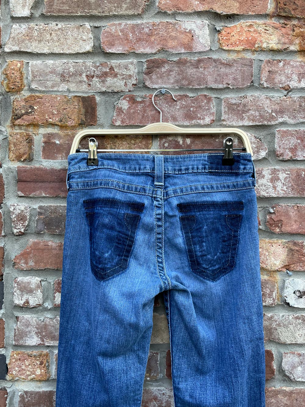 y2k low rise true religion straight leg jeans