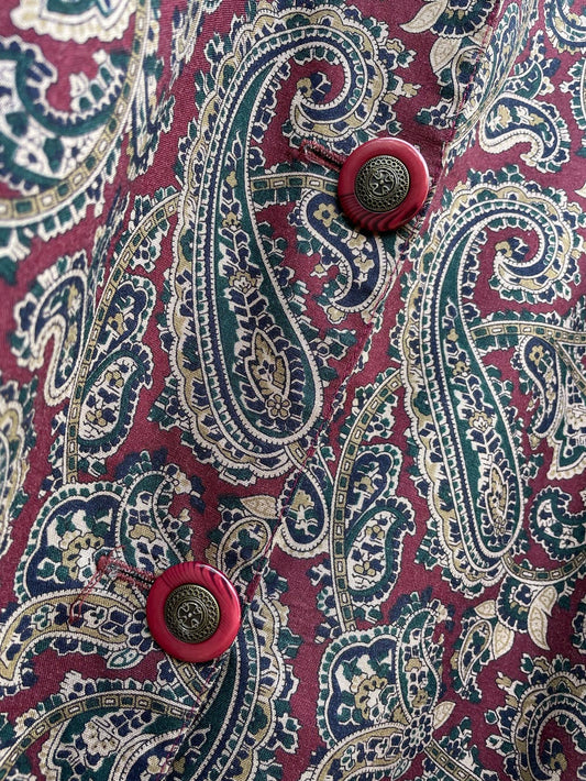 vintage aimée plus paisley blazer jacket