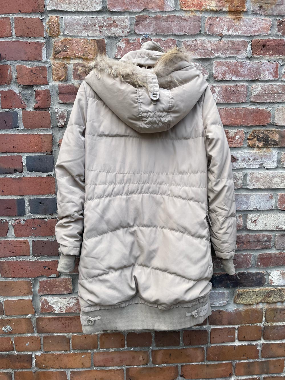 rudsak neutral toggle down parka w fur trim