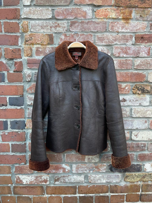 vintage 00s danier shearling jacket