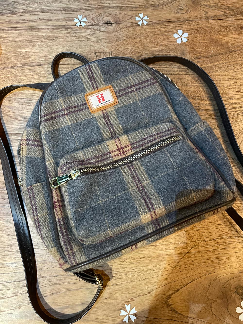 strathurie scotland tartan mini backpack