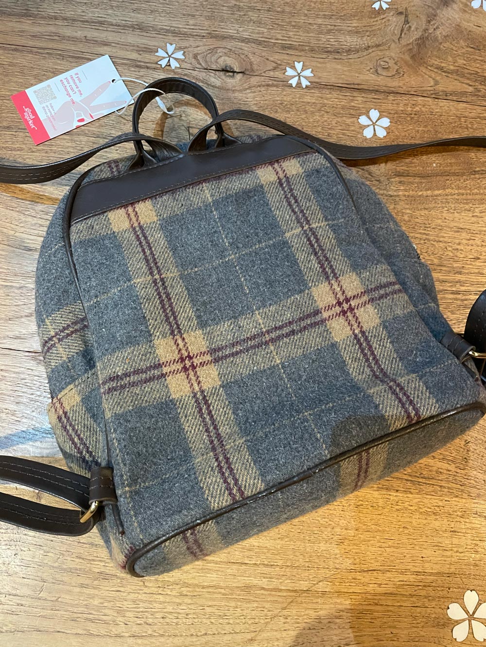 strathurie scotland tartan mini backpack