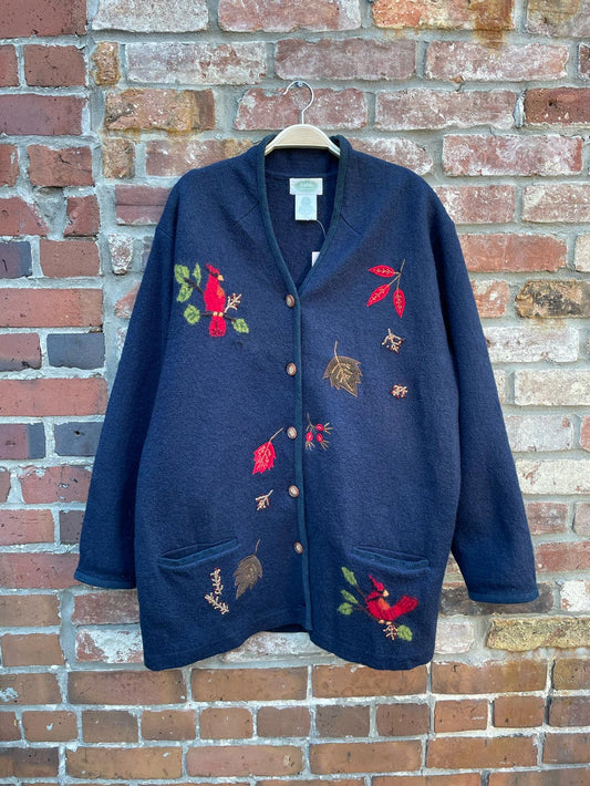 vintage tabi boiled wool fall cardigan knit jacket