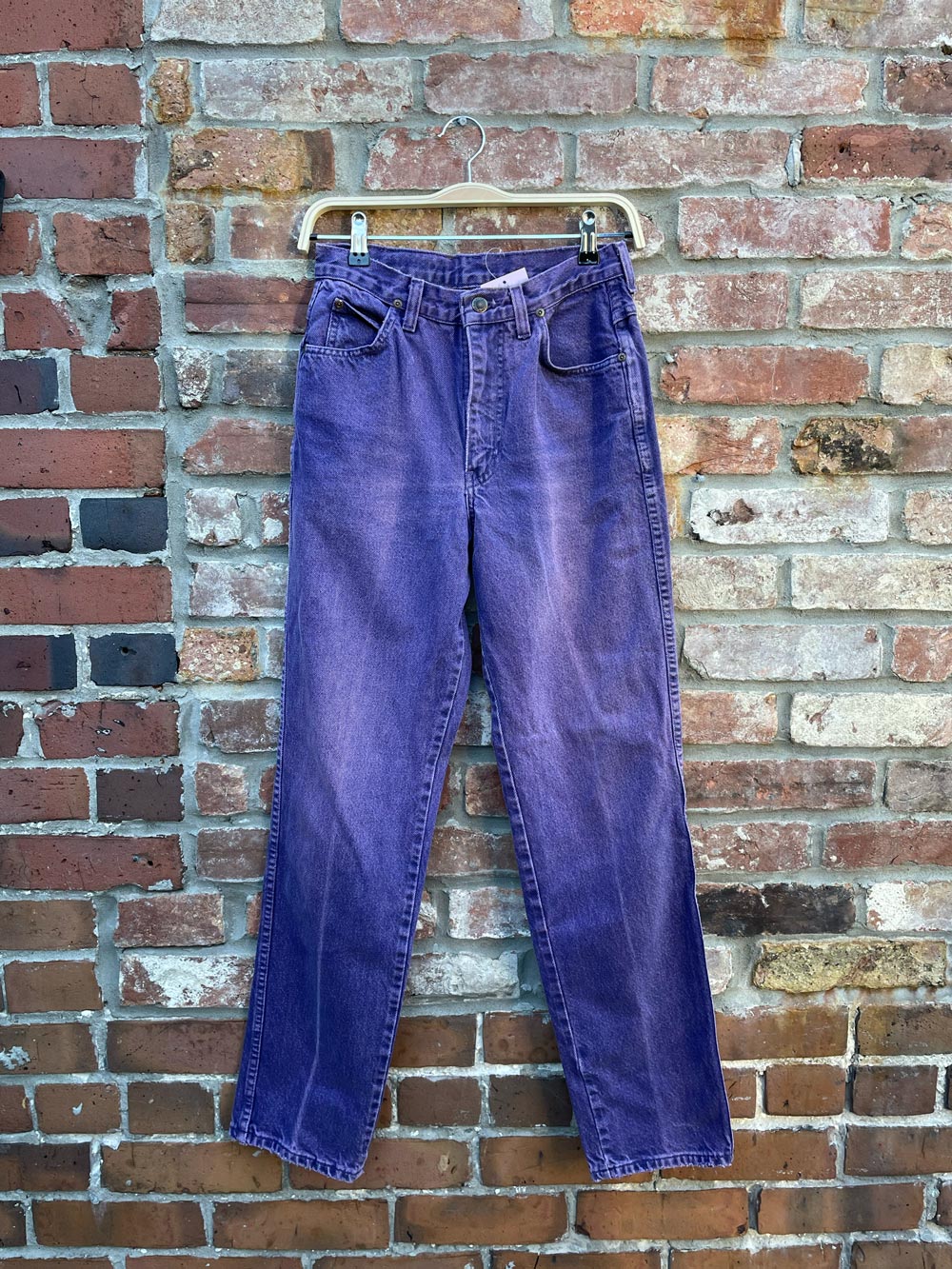 vintage wrangler purple high rise jeans