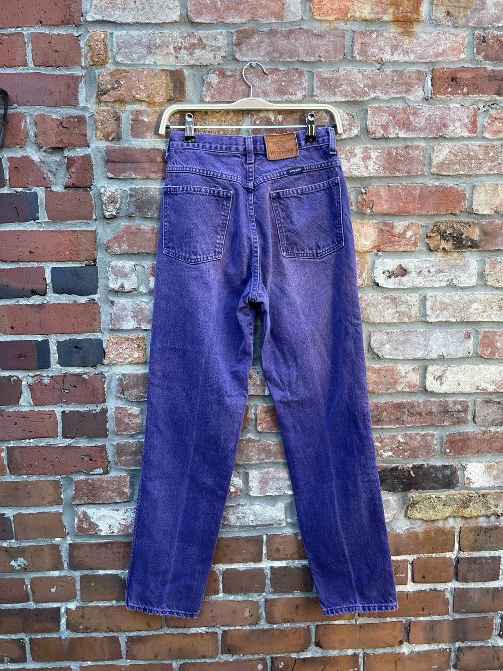 vintage wrangler purple high rise jeans