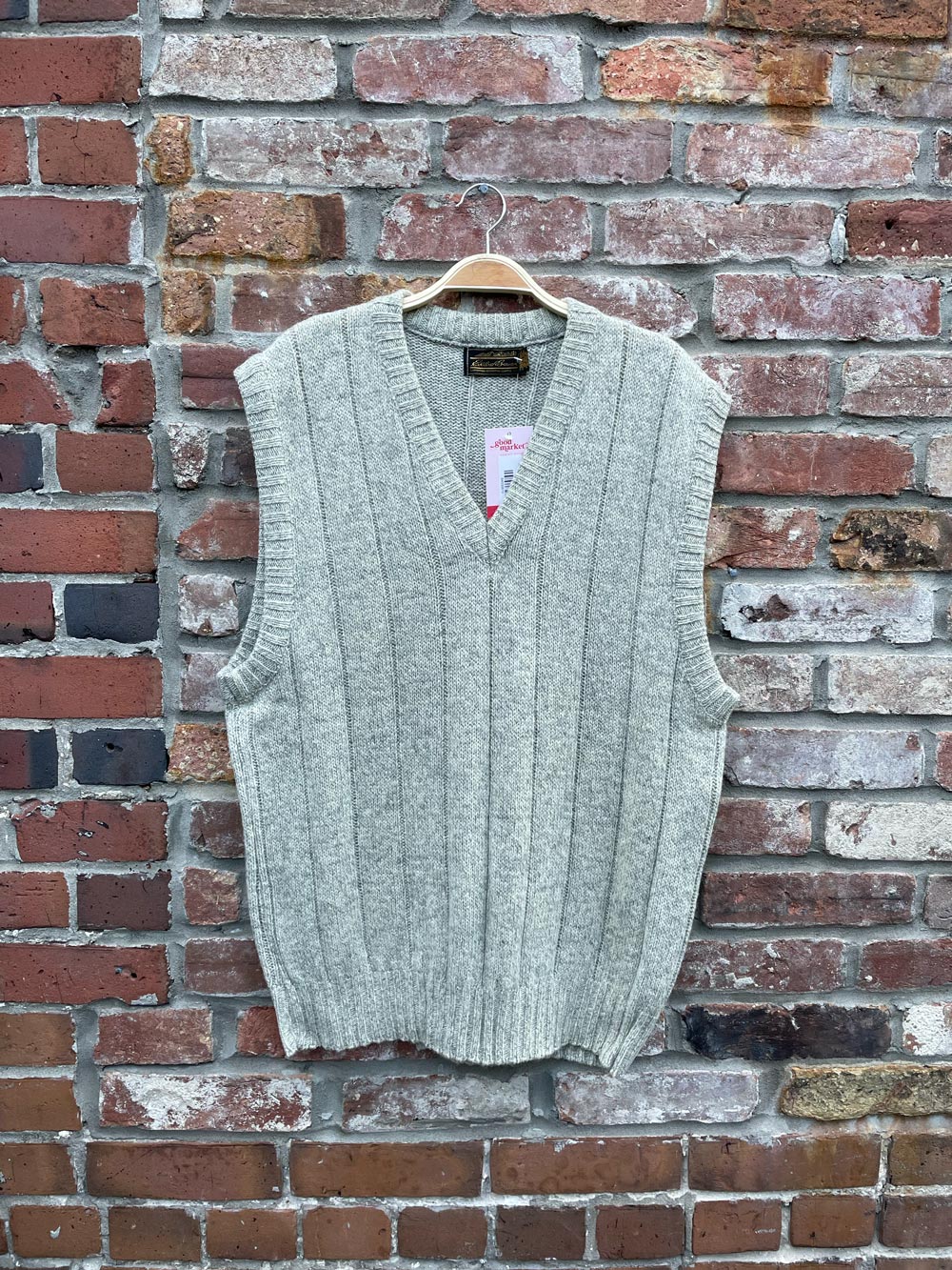 vintage eddie bauer wool-blend sweater vest