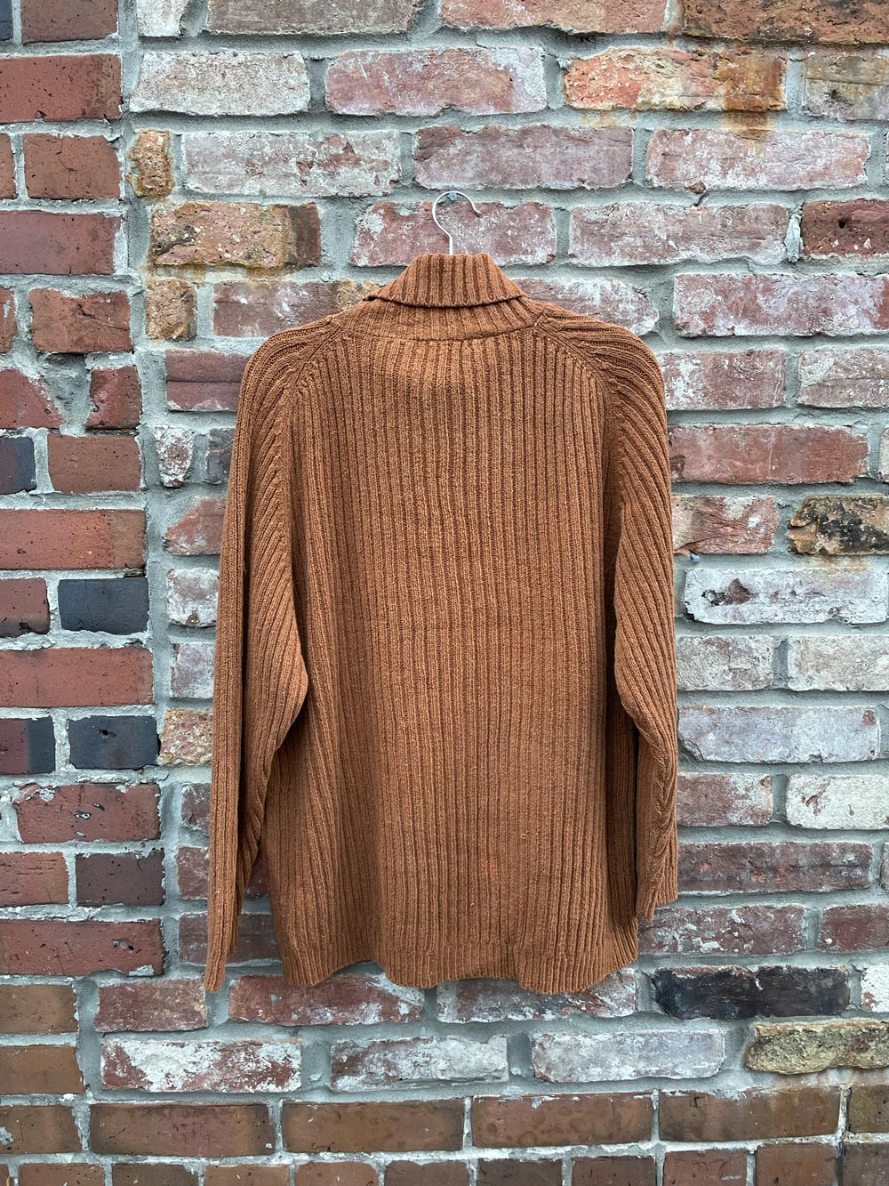 vintage club monaco neutrals chunky rib knit turtleneck