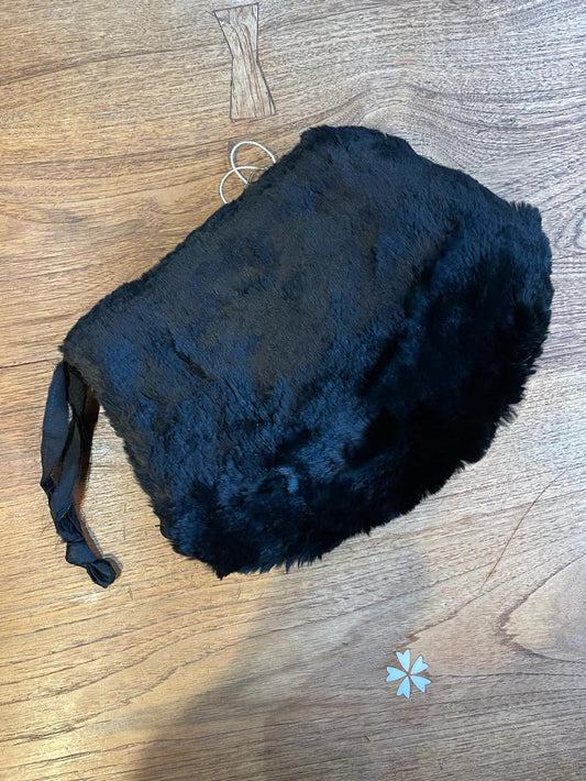 vintage 40s shaved mink muff