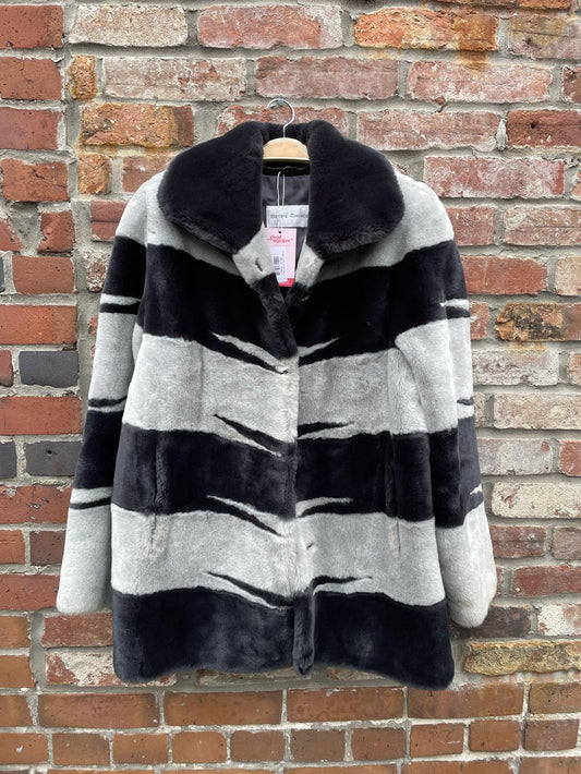 vintage beta's choice faux fur coat