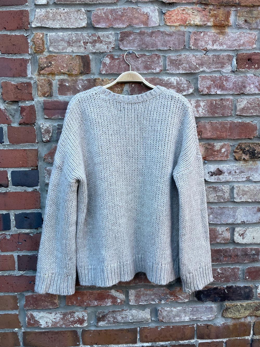 babaton follett wool-alpaca chunky knit crew