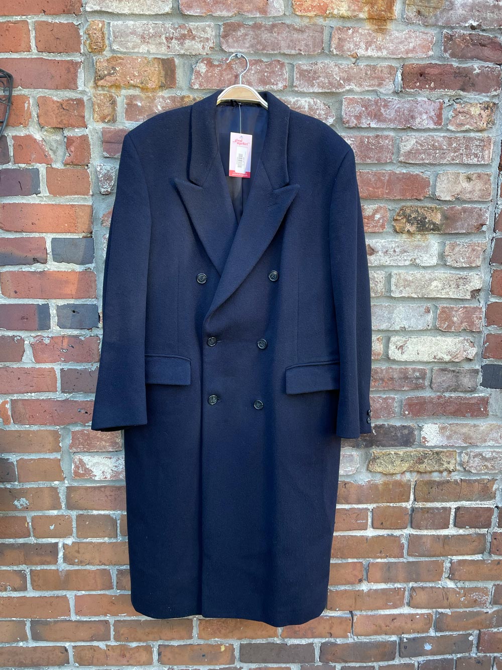 vintage ports double breasted pure wool coat