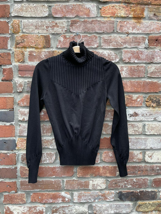 vermani ribbed snatch turtleneck