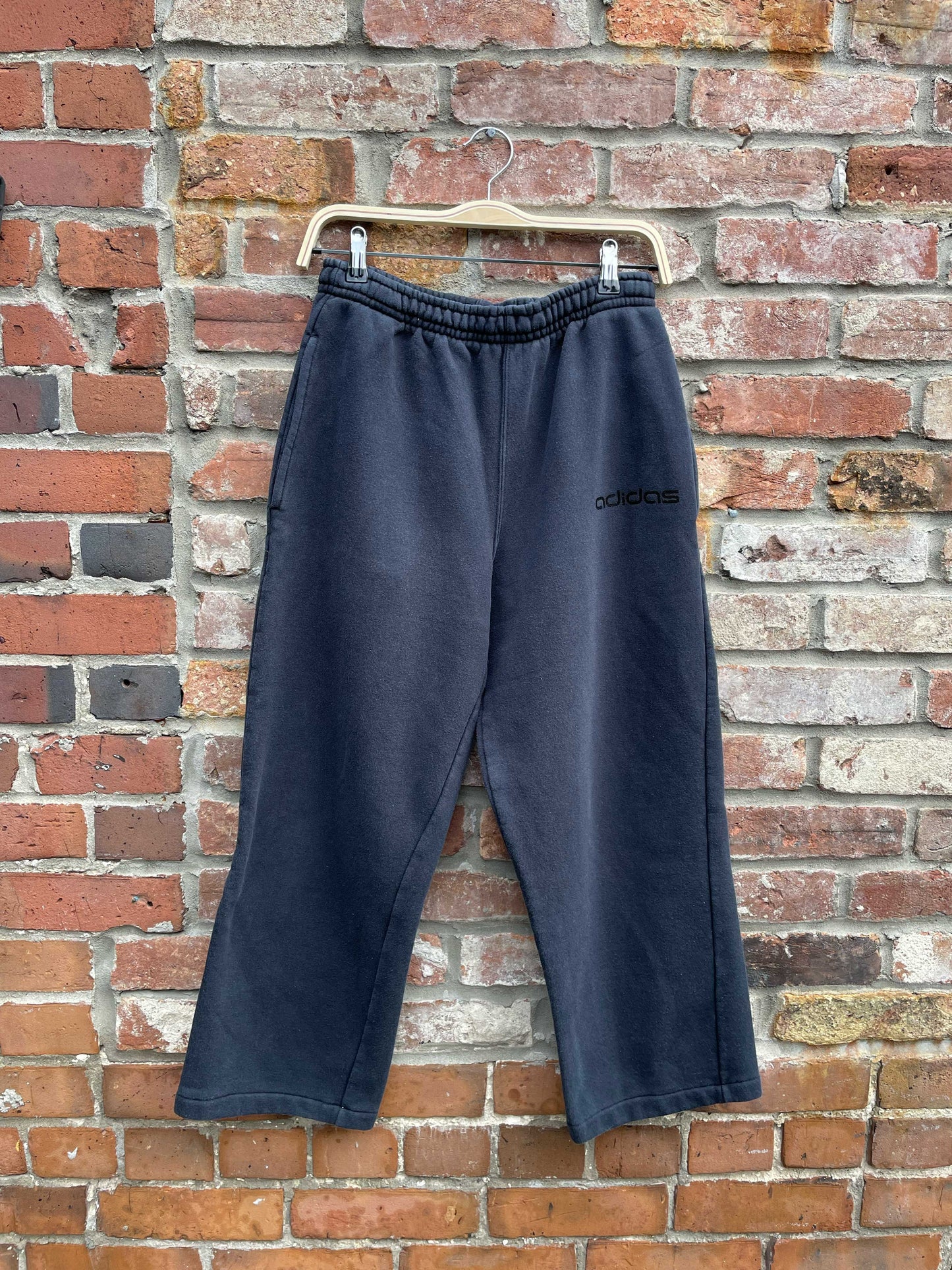 vintage 00s adidas wide leg sweats