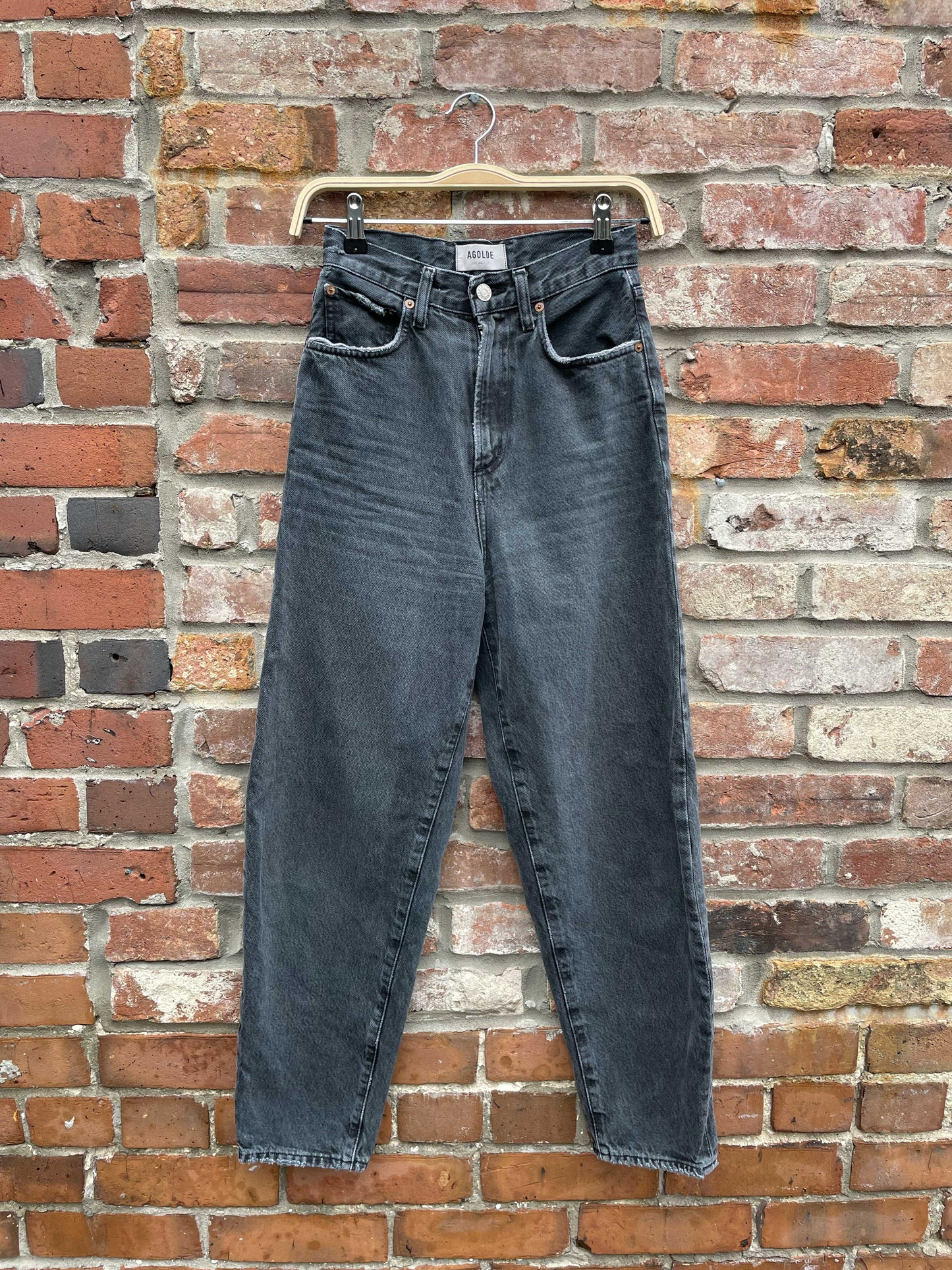 agolde balloon leg organic cotton jeans