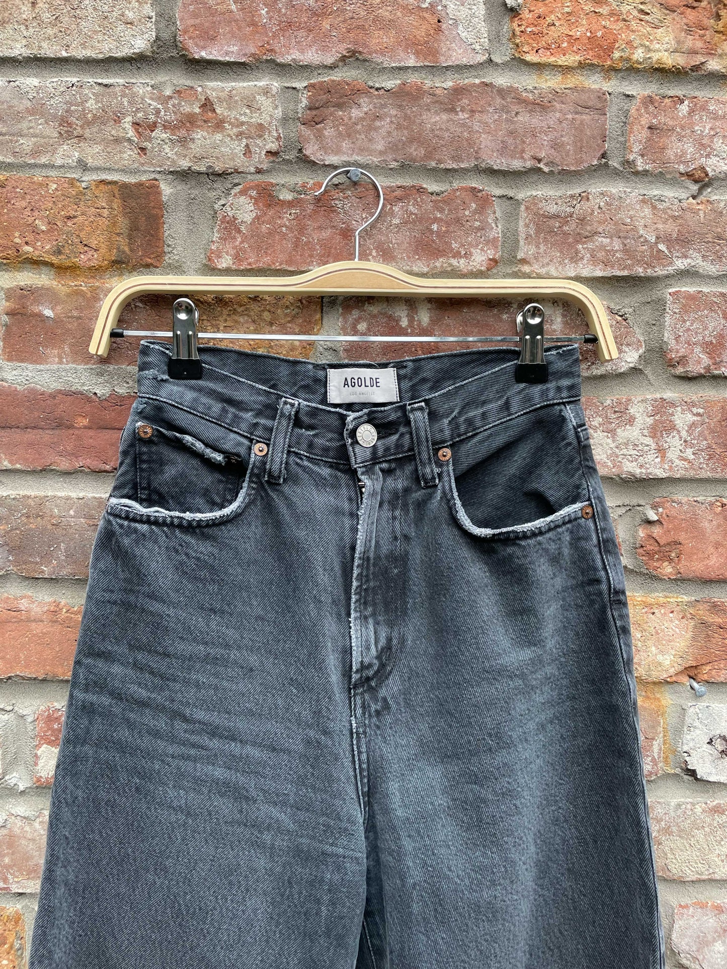 agolde balloon leg organic cotton jeans