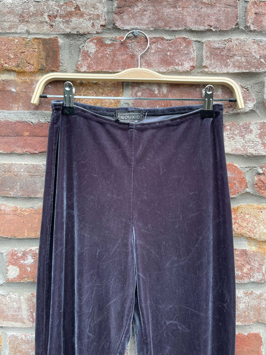 vintage 90s ceduxion flare leg velvet pants