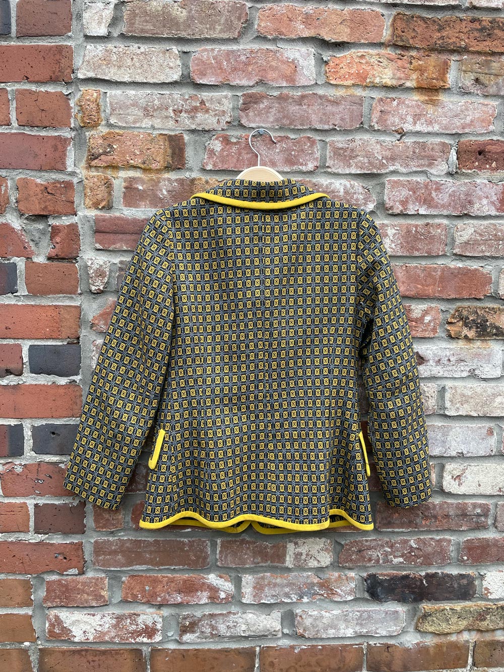 vintage 60s truz poly knit retro jacket