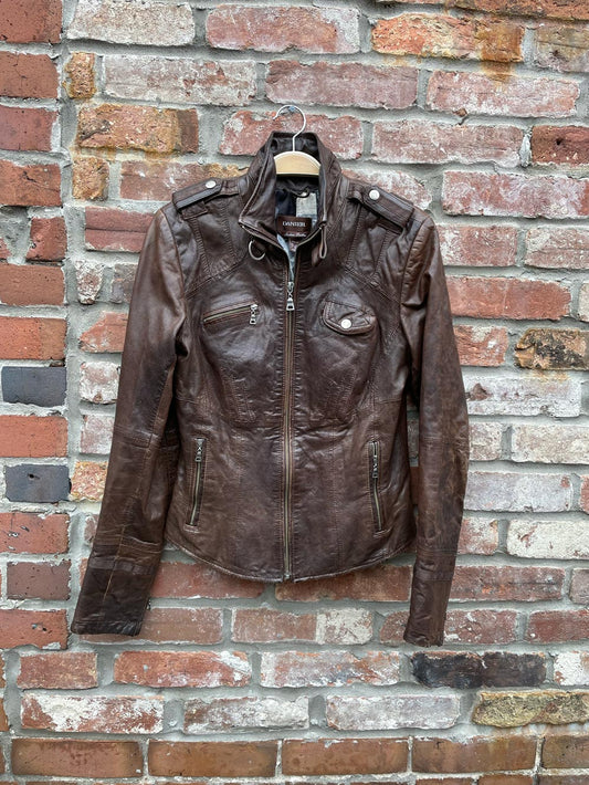 danier italian leather biker jacket