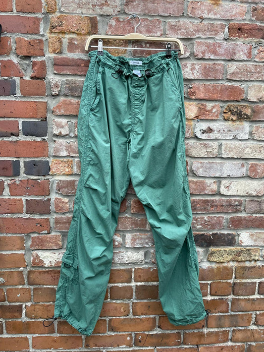 garage paxton green parachute pants