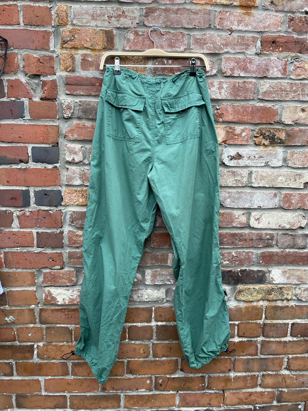 garage paxton green parachute pants