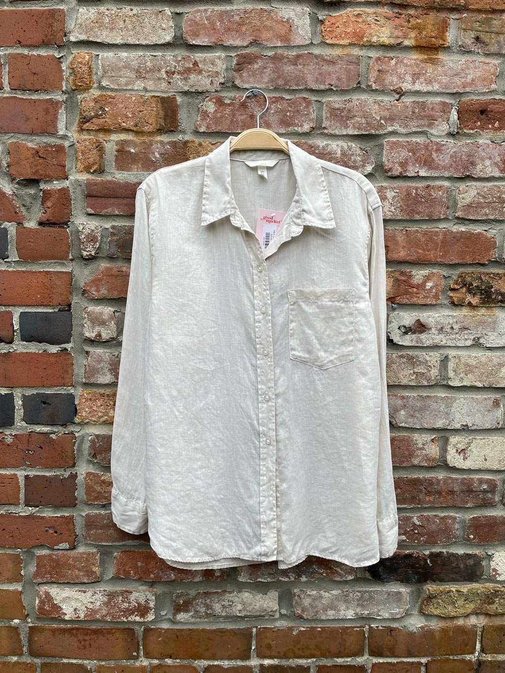 h&m 100% linen shirt