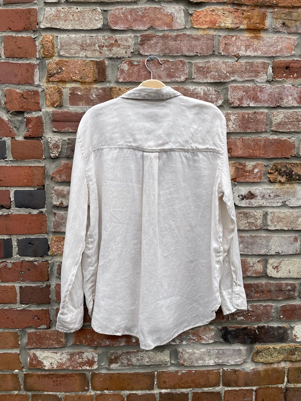 h&m 100% linen shirt