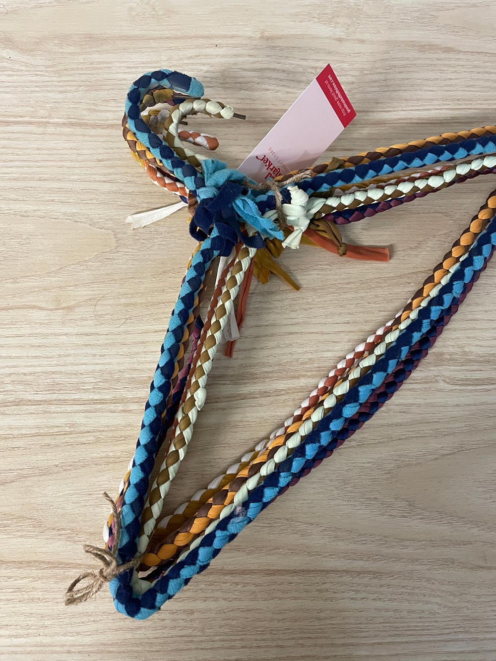 set of 6 boho macrame hangers