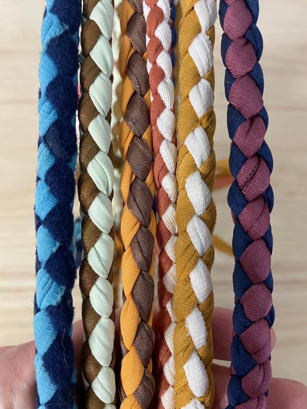 set of 6 boho macrame hangers