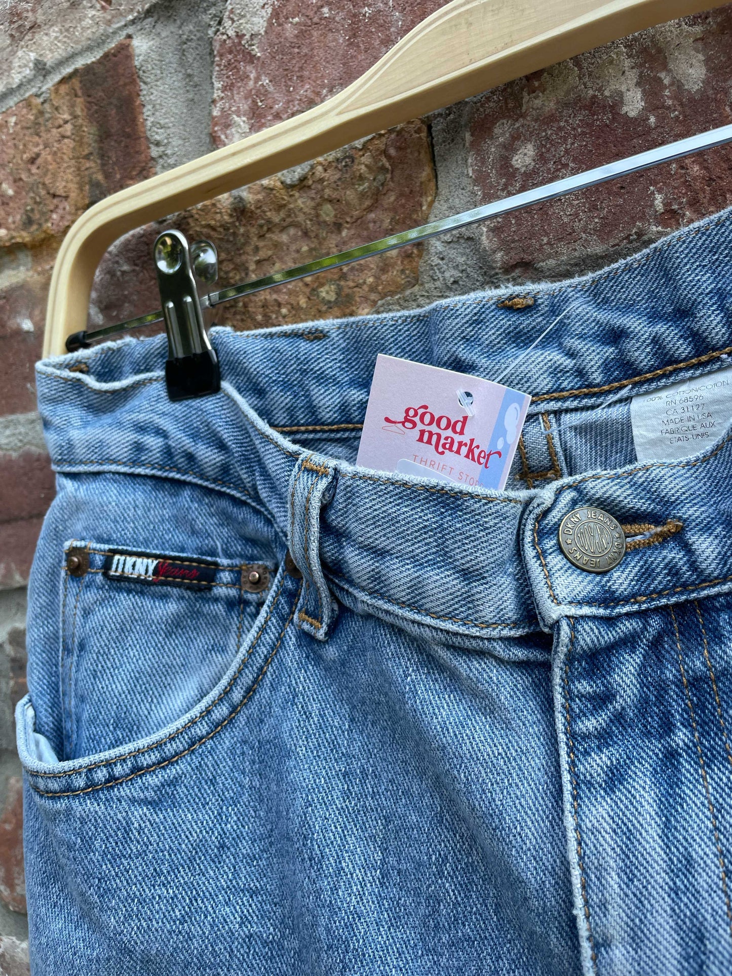 vintage 90s dkny high rise mom jeans