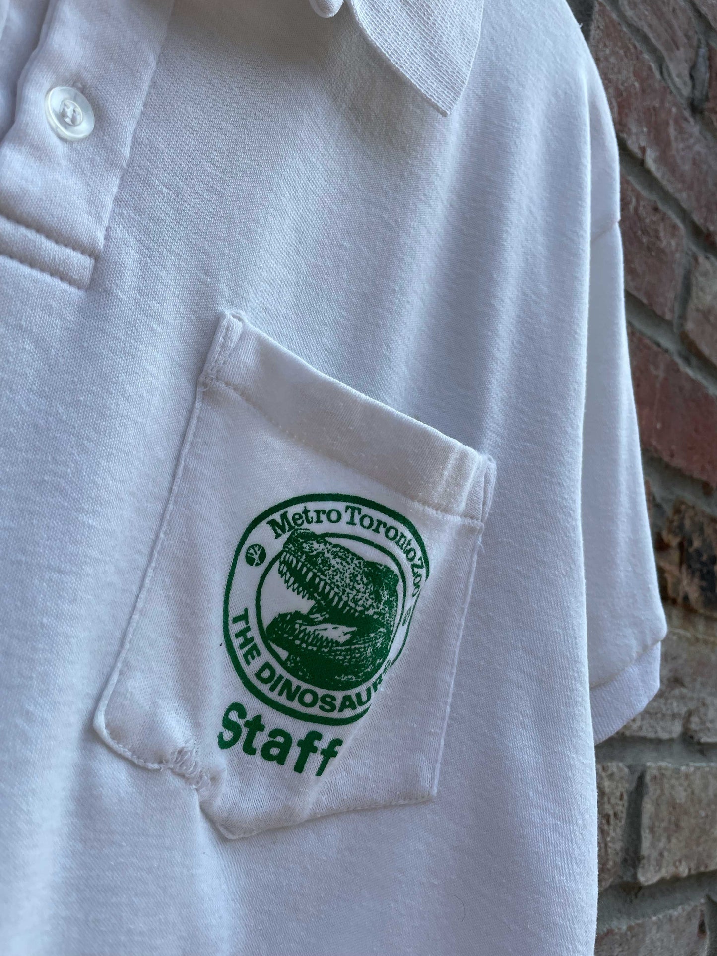 rework x vintage 80s crop toronto zoo staff polo