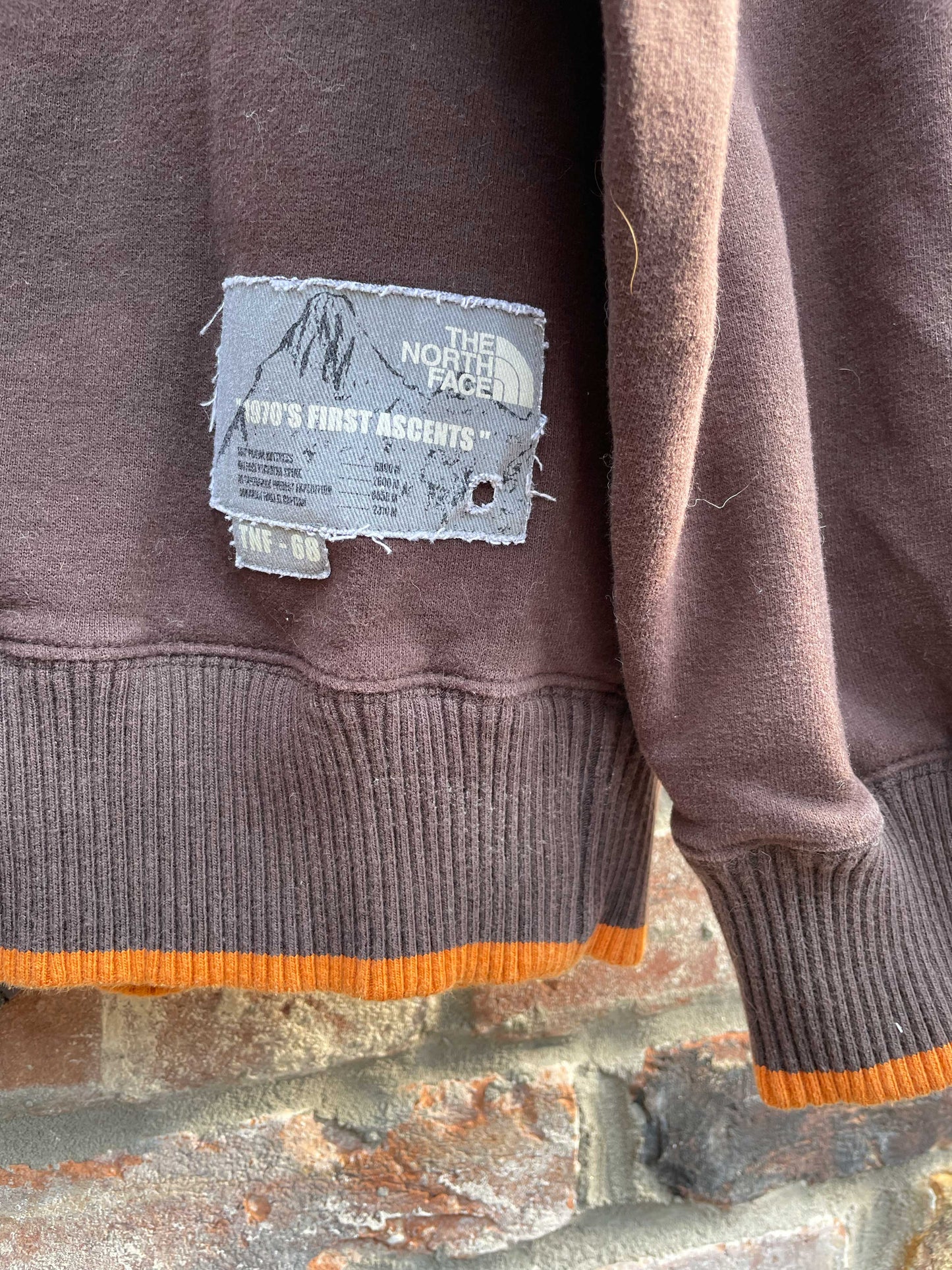 vintage north face cali patch sweatshirt