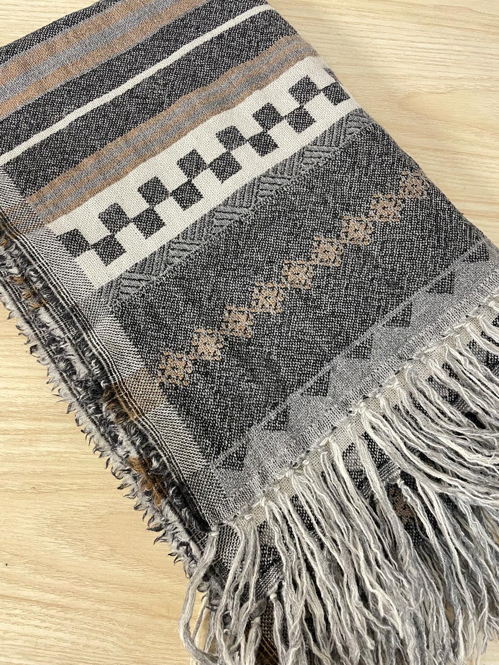 community 100% wool blanket scarf