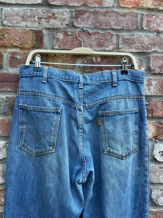 vintage orange tab levi's straight leg jeans