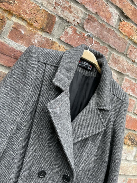 vintage alarna union made in usa long wool coat