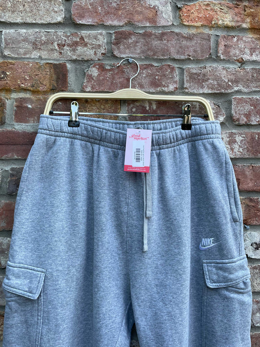 nike heather gery cargo sweats