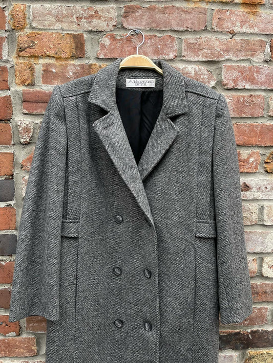 vintage alarna union made in usa long wool coat