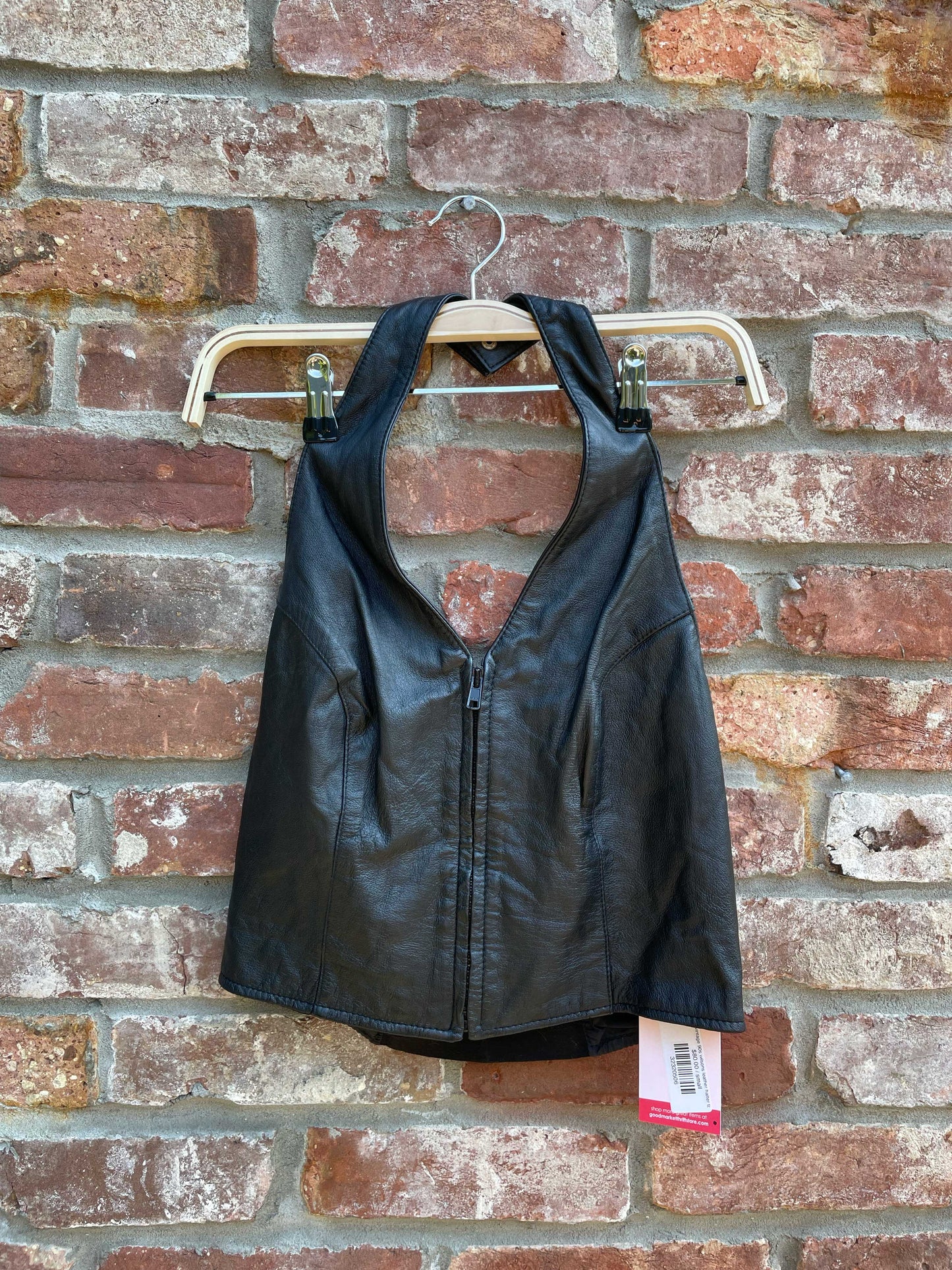 vintage 90s wilsons leather halter top