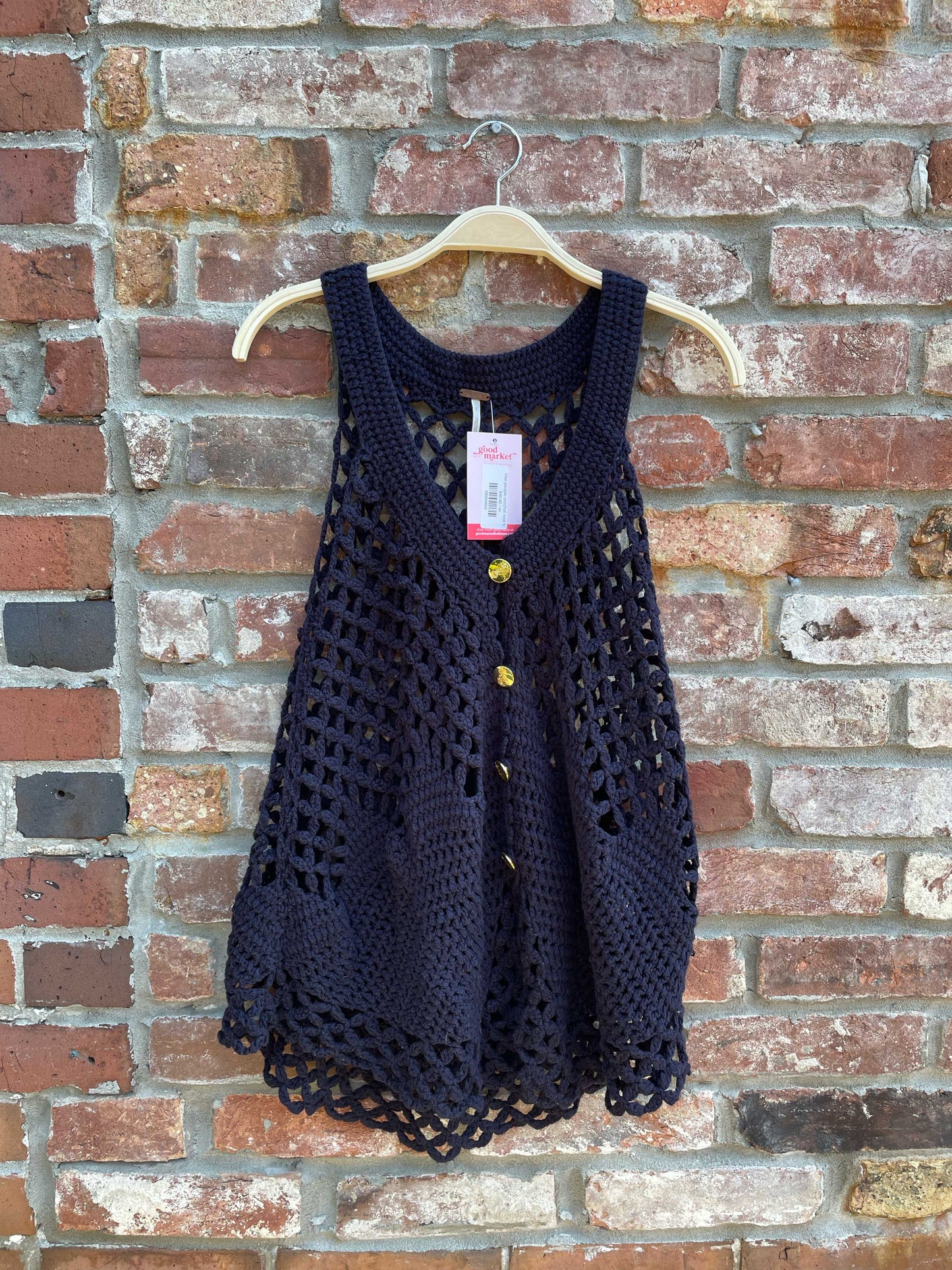 free people crochet vest top