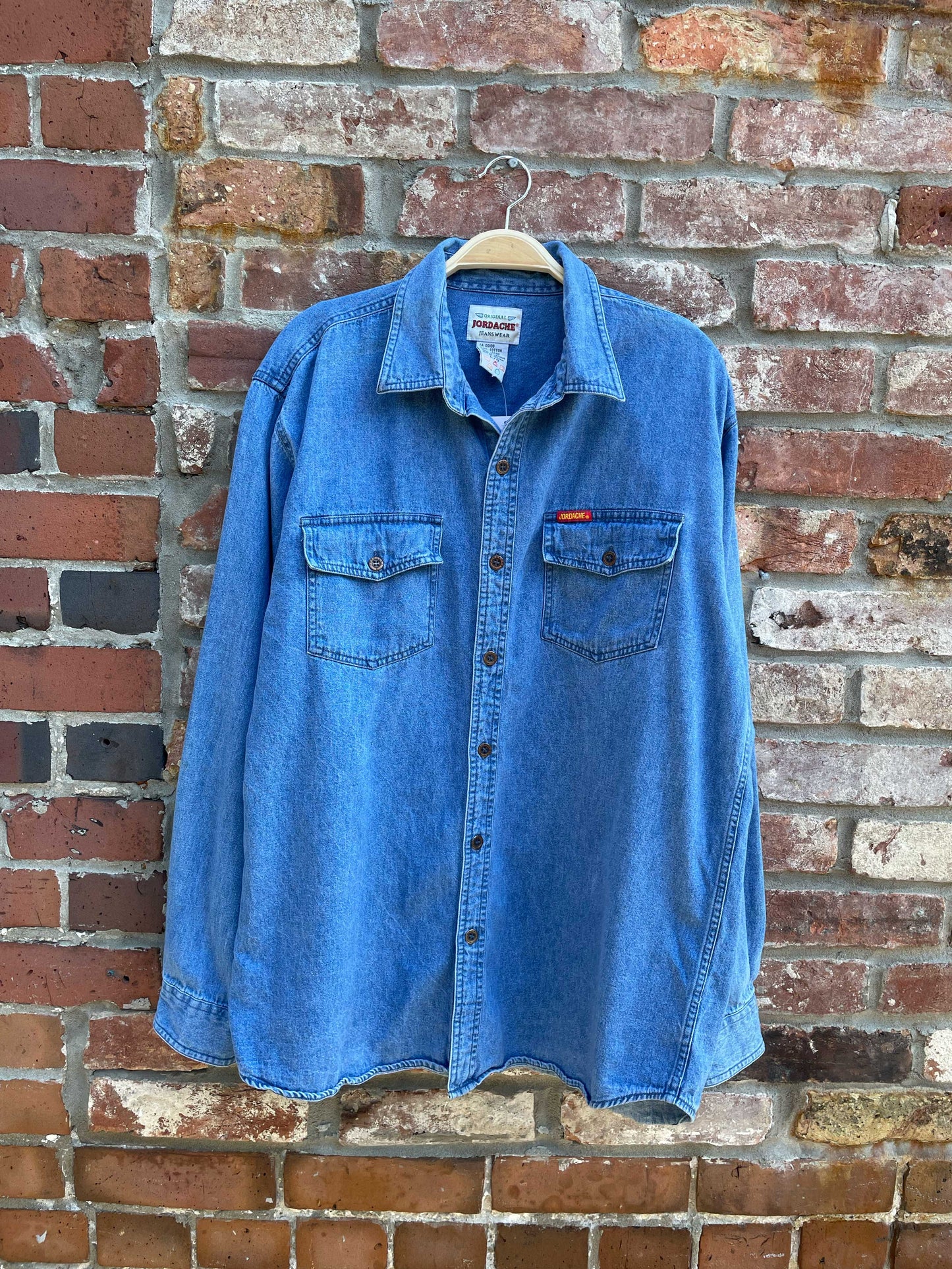 vintage 90s jordache denim shirt