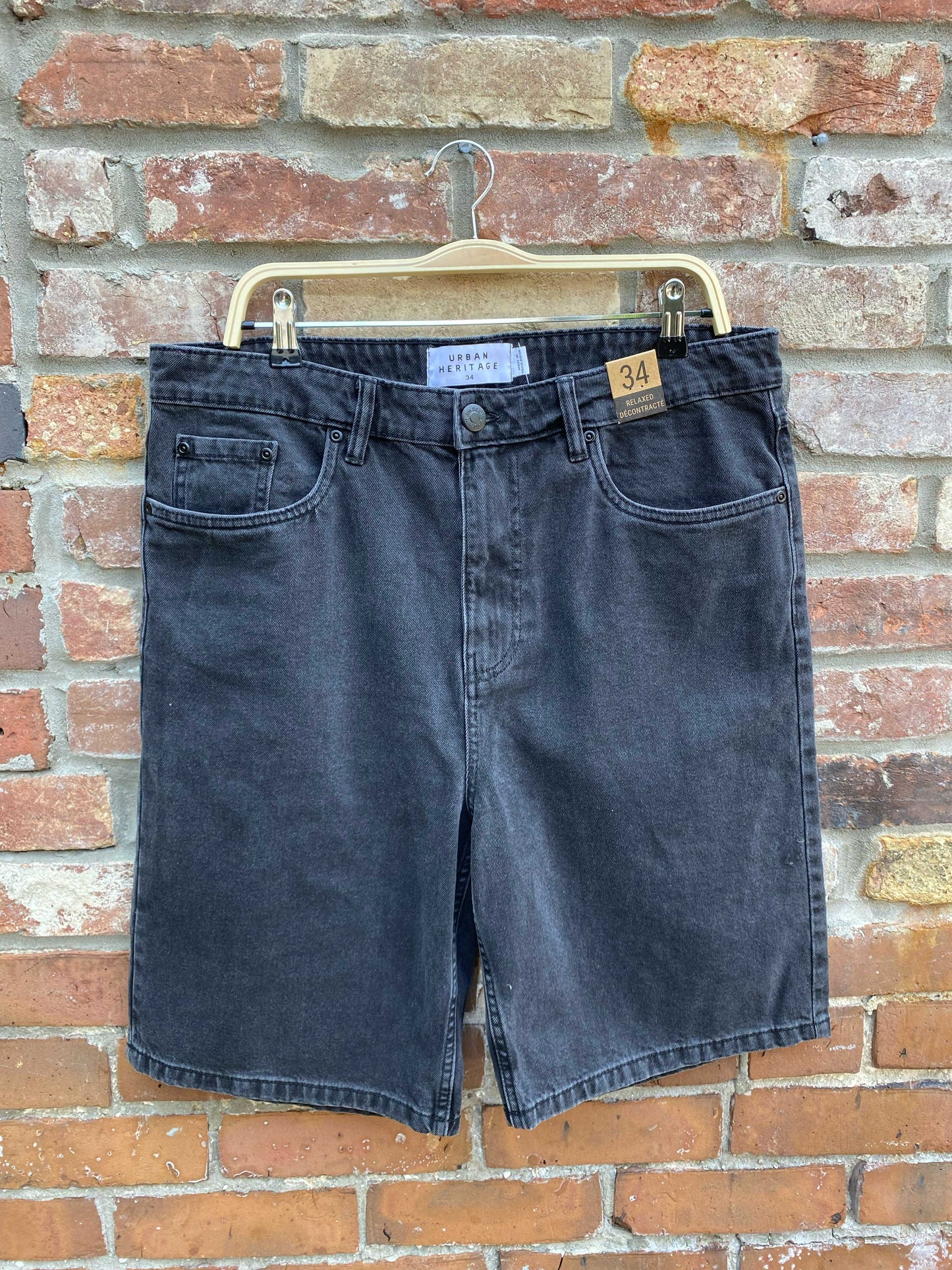 nwt urban her. relaxed long denim shorts