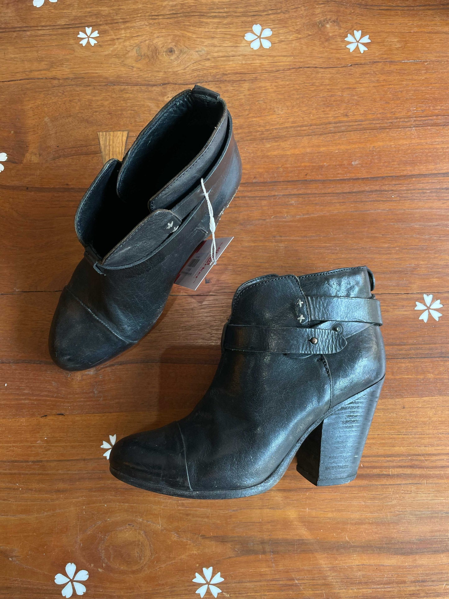 rag & bone heeled leather boot