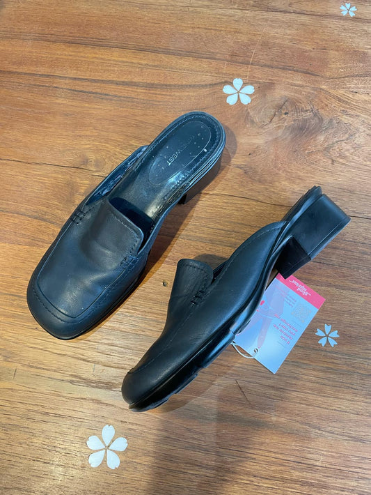 vintage 90s nine west leather mules