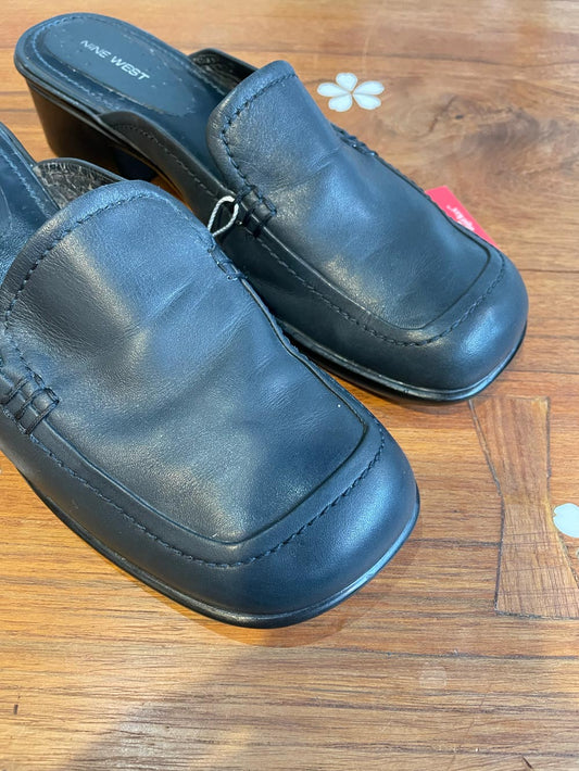 vintage 90s nine west leather mules