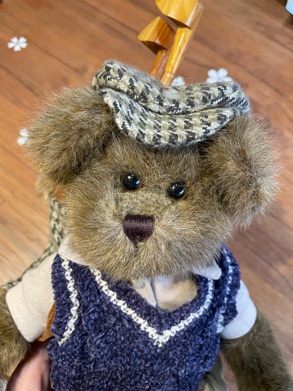 vintage bearington golf caddy teddy bear