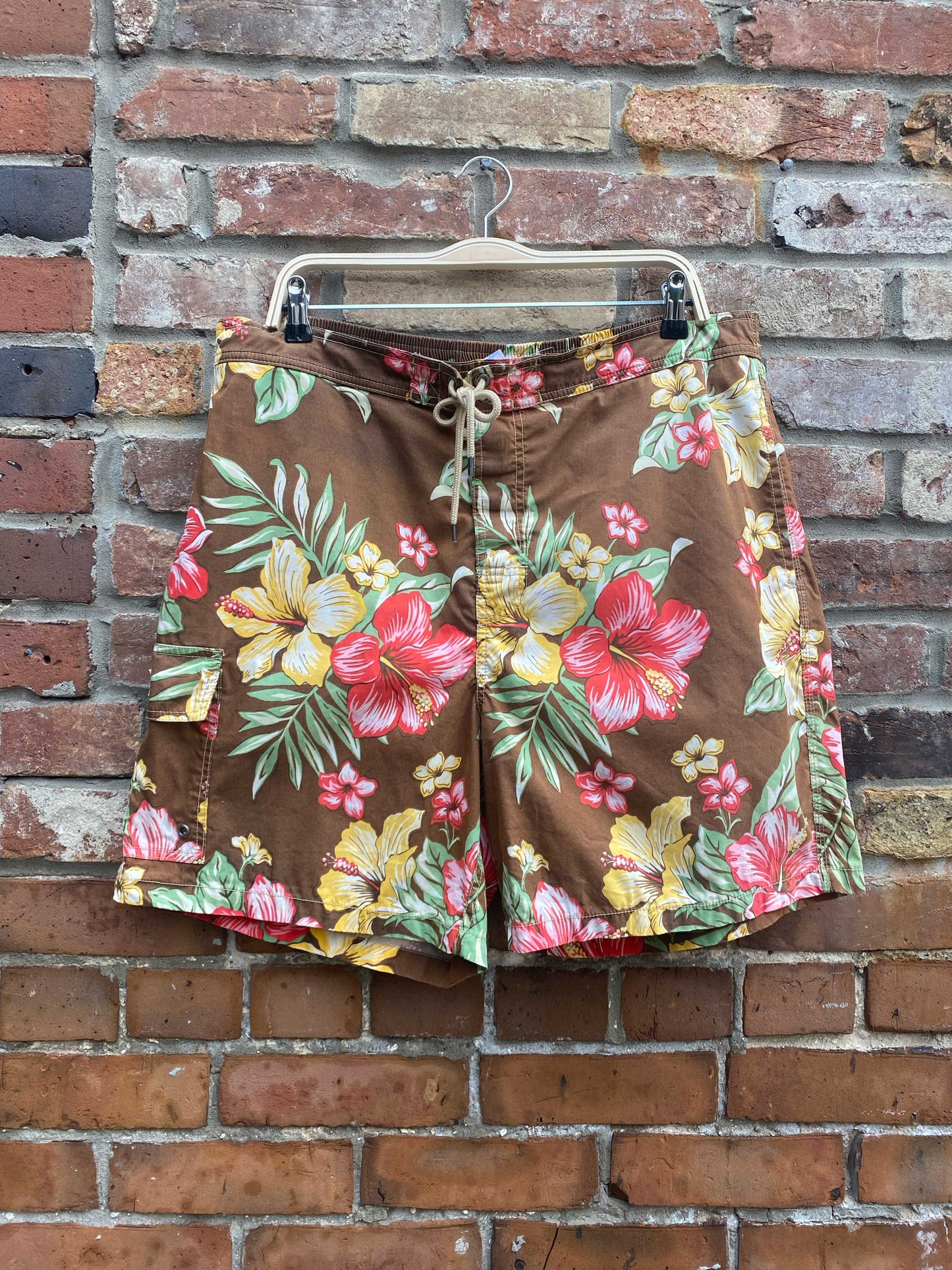 vintage polo ralph lauren tropical swim shorts