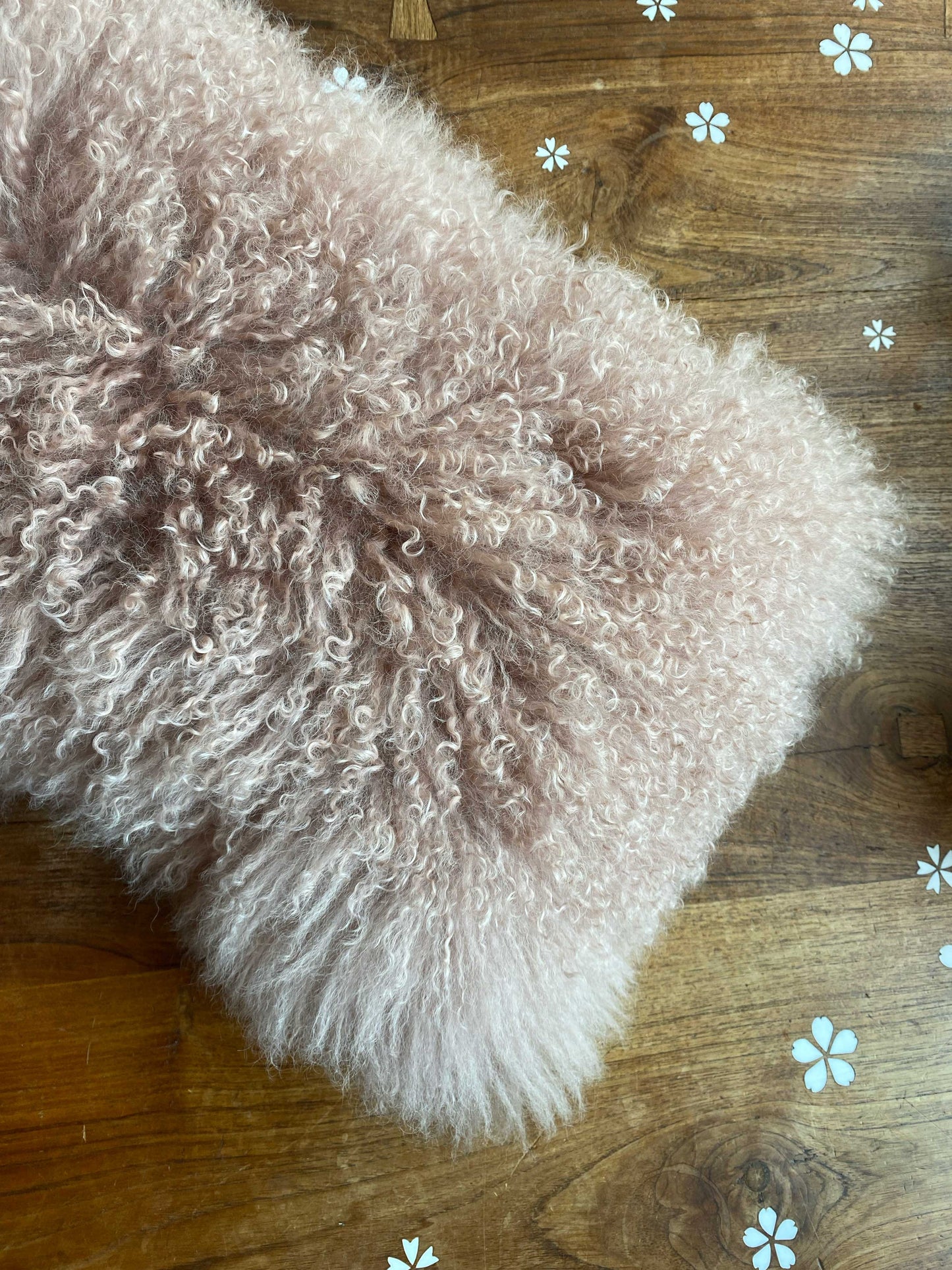 tibetan mongolian sheepskin lumbar pillow