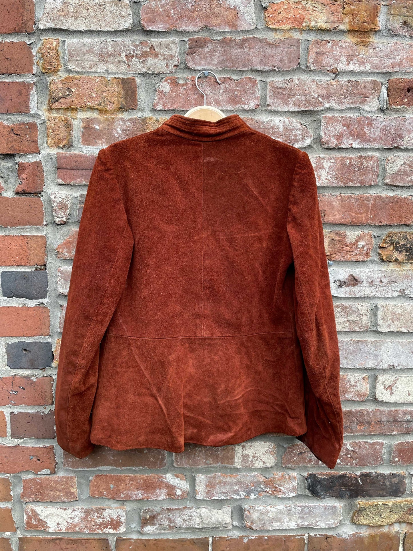 vintage jordache suede leather open jacket